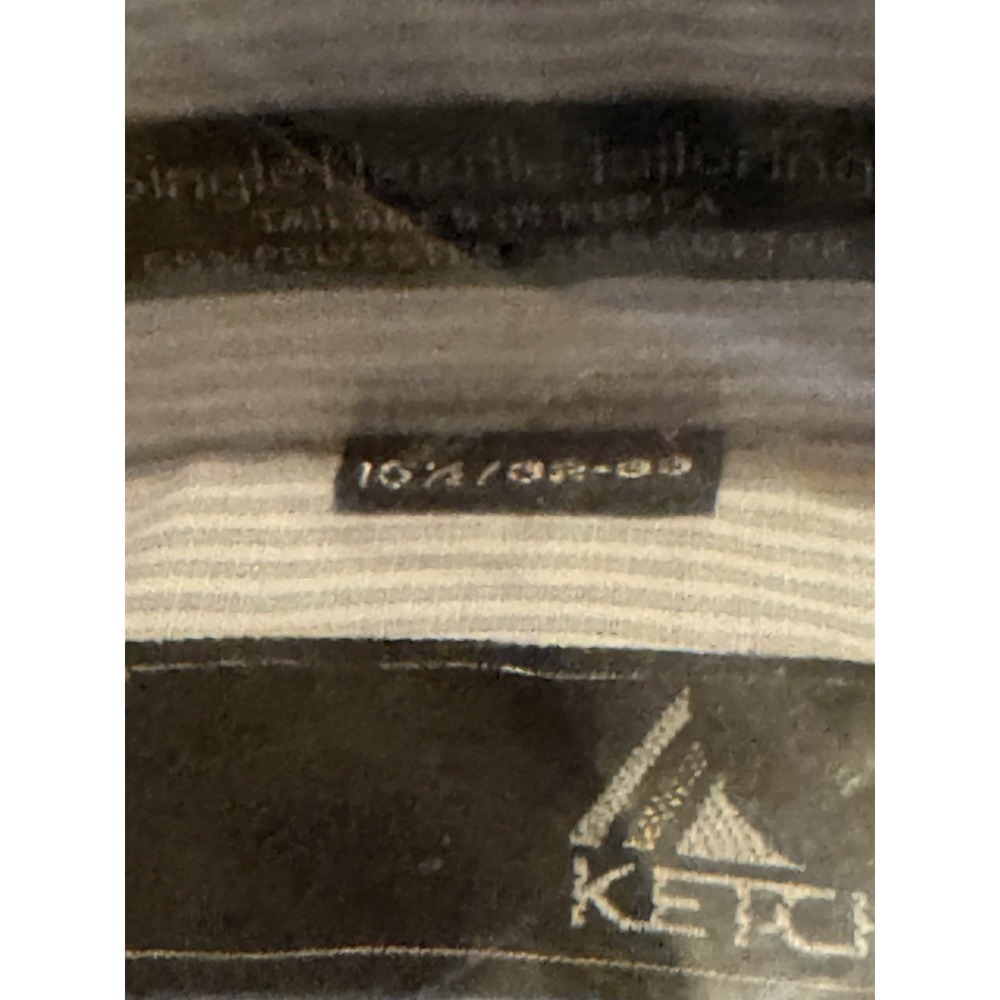 Vintage Ketch Mens Long Sleeve Dress Shirt Blue Grey Stripe Size 15 1/2 32-33 N - Picture 10 of 16